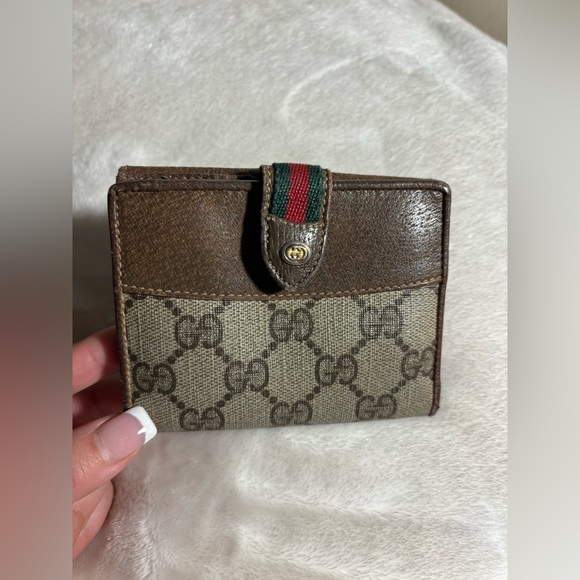 Gucci Handbags - GUCCI COATED CANVAS WALLET